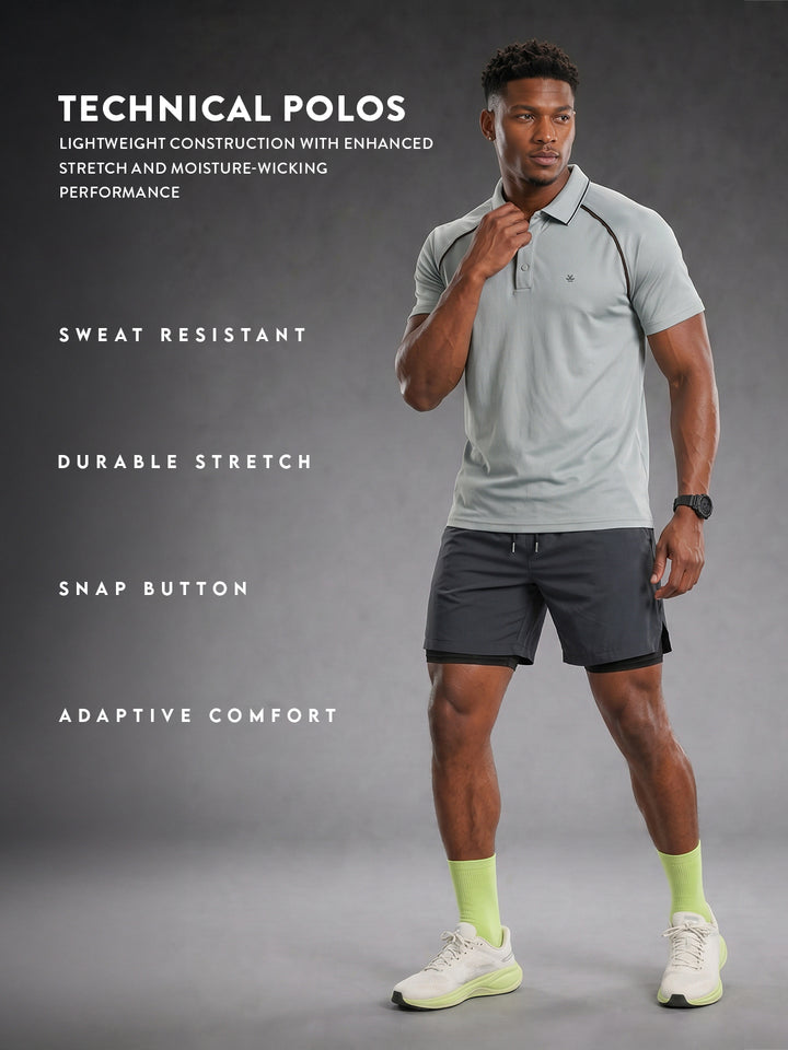 Nylon Polo | Active |  Grey