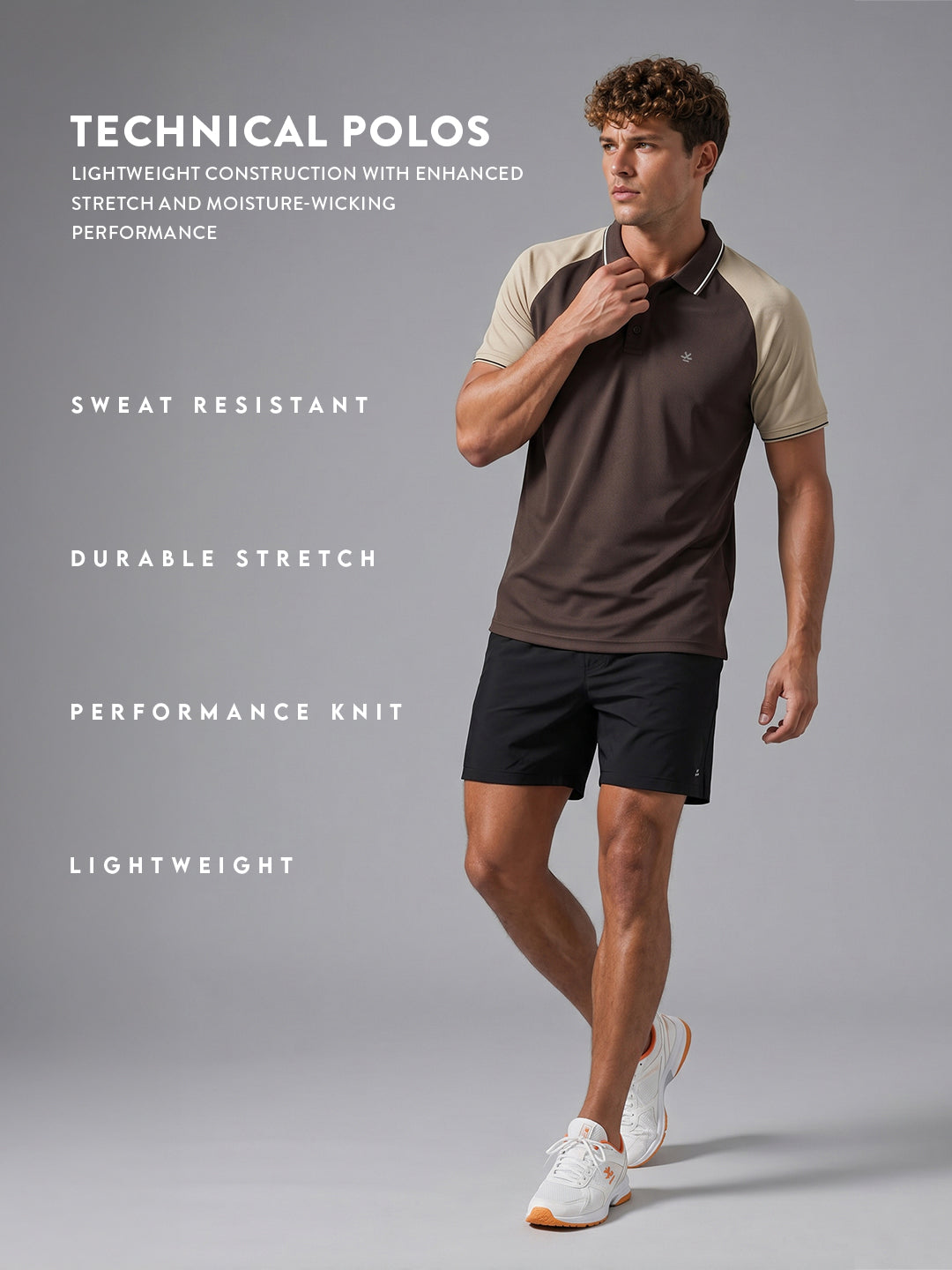 Nylon Polo | Active |  Brown