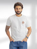 Slim Fit Embroidered Detail T-Shirt | Off White