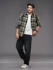 Double Pocket Checked Shirt | Olive