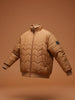 Men's Regular Fit Quilted puffer jacket  | Brown