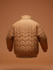 Men's Regular Fit Quilted puffer jacket  | Brown