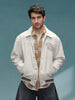 Varsity-Inspired Comfort Fit Tweed Jacket | Off White