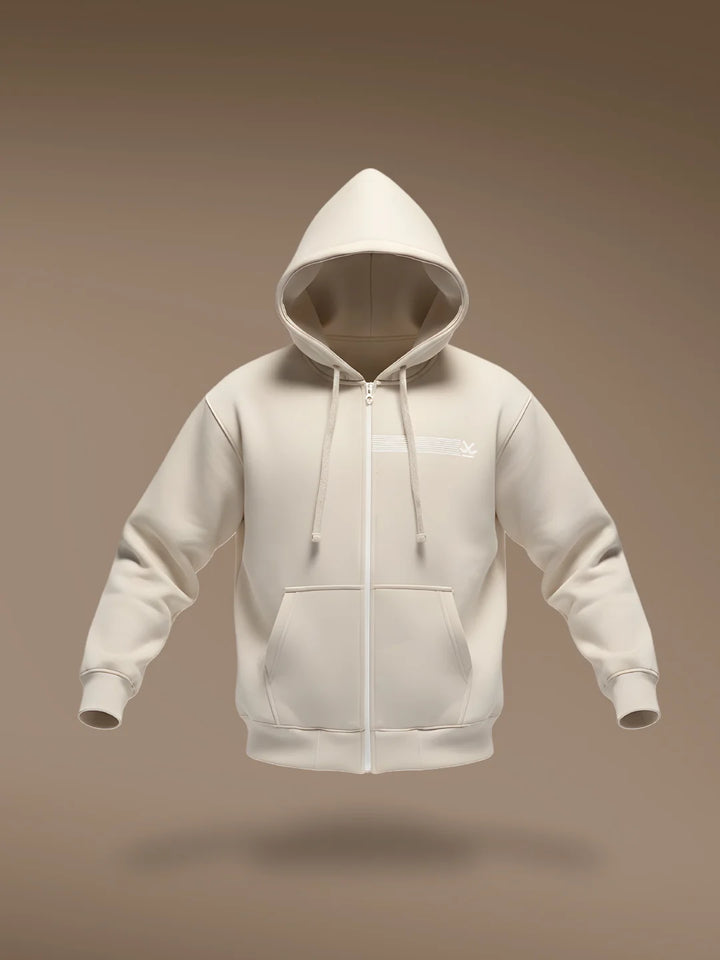 Men's casual sweatshirt with print design | Beige